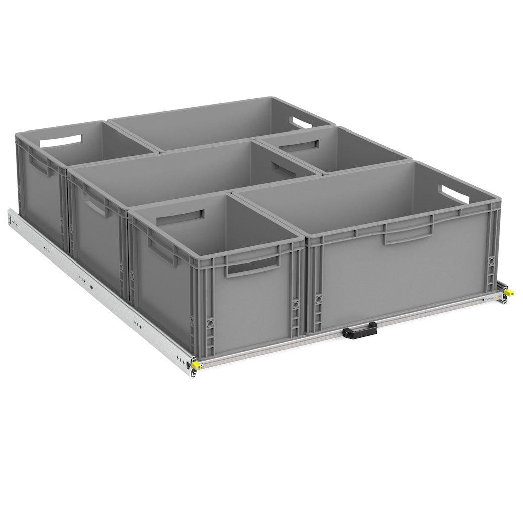 Tiroir arrière DIY Eurobox variantes XS-XXL 400mm-1800mm