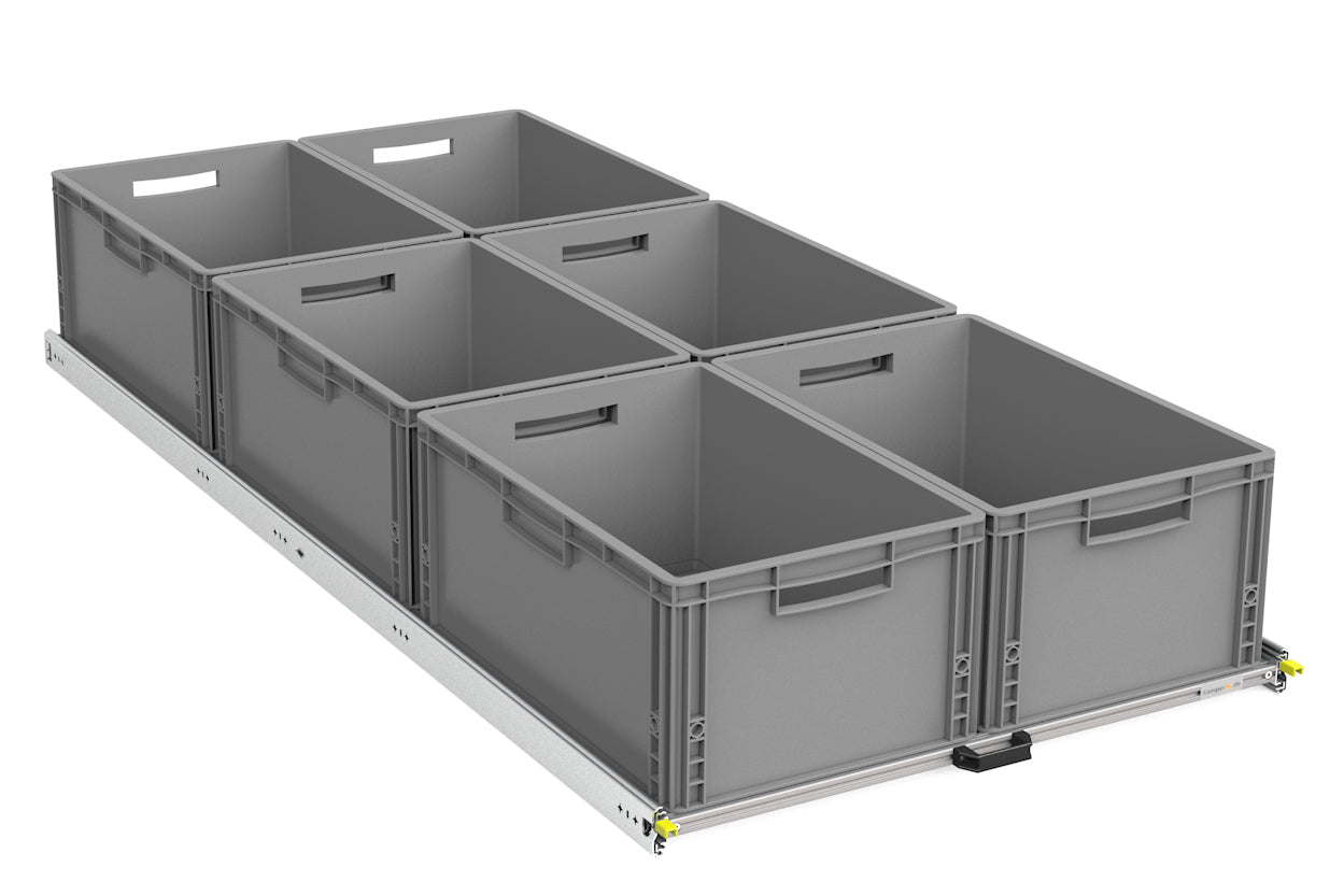 Tiroir arrière DIY Eurobox variantes XS-XXL 400mm-1800mm